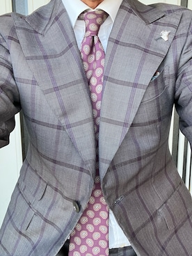 「アイテム（カフリンクス）」を使った、michi-michiさん（メンズ・165cm）の秋コーディネート