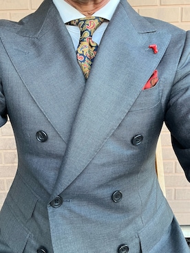 「アイテム（ネクタイ）」を使った、michi-michiさん（メンズ・165cm・60代）の秋コーディネート