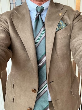 「HERMES（エルメス）のアイテム」を使った、michi-michiさん（メンズ・165cm）の春コーディネート