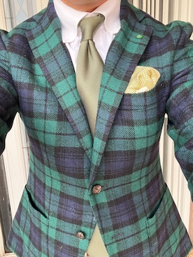 「UNIVERSAL LANGUAGE(ユニバーサルランゲージ)のアイテム」を使った、michi-michiさん(メンズ・165cm)の春コーディネート