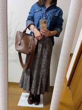 「Cara（-）のアイテム」を使った、k♡さん（レディース・144cm）の秋コーディネート