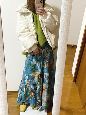 「Levi's（リーバイス）のアイテム（ダウンジャケット/コート）」を使った、k♡さん（レディース・144cm）の冬コーディネート