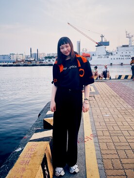 「PAZZO（パッゾ）のアイテム（Tシャツ/カットソー）」を使った、ウェンディ🇹🇼さん（レディース・168cm）の春コーディネート