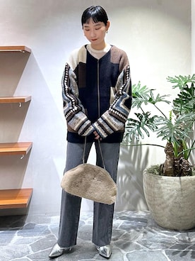 「アイテム（ブーツ、シルバー系）」を使った、kaho haezukaさん（レディース・160cm）の秋コーディネート