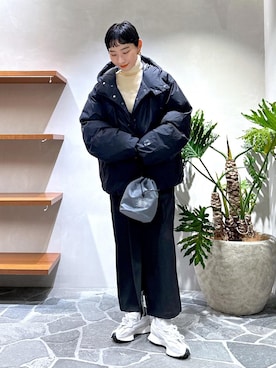 「ショート」｜「アイテム（ジャケット/アウター）」を使った、kaho haezukaさん（レディース・160cm）の冬コーディネート
