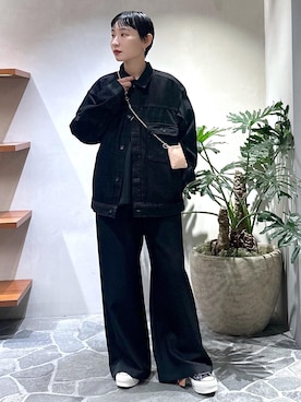 「アイテム（オールインワン・サロペット）」を使った、kaho haezukaさん（レディース・160cm）の冬コーディネート