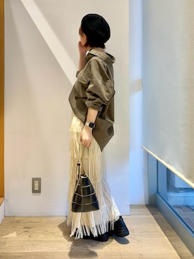 「秋先取りコーデ」｜「アイテム（タンクトップ）」を使った、ふじあゆ٩( ᐖ )۶さん（レディース・149cm）の秋コーディネート