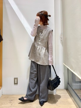 「Te chichi TERRASSE（テチチテラス）のアイテム（パンツ）」を使った、ふじあゆ٩( ᐖ )۶さん（レディース・149cm）の秋コーディネート