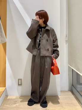 「ムートンブーツ」｜「アイテム（その他アウター）」を使った、ふじあゆ٩( ᐖ )۶さん（レディース・149cm）の秋コーディネート