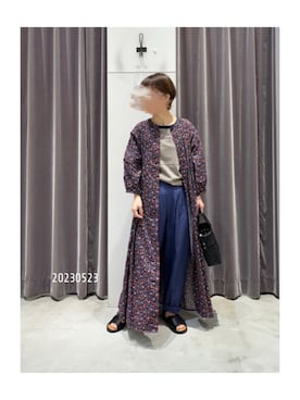 「アイテム（ワンピース、ピンク系）」を使った、ふじあゆ٩( ᐖ )۶さん（レディース・149cm）の春コーディネート