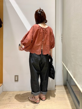 「スカラップ」｜「アイテム（アクセサリー）」を使った、ふじあゆ٩( ᐖ )۶さん（レディース・149cm）の夏コーディネート
