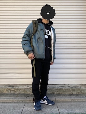 「fragment design（フラグメントデザイン）のアイテム（シューズ）」を使った、　SUZUKI⭐︎さん（メンズ・166cm）の冬コーディネート
