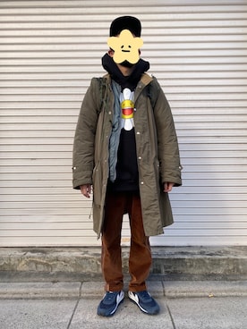 「fragment design（フラグメントデザイン）のアイテム（シューズ）」を使った、　SUZUKI⭐︎さん（メンズ・166cm）の冬コーディネート