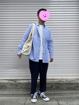 「CDG（シーディージー）のアイテム（バッグ）」を使った、　SUZUKI⭐︎さん（メンズ・166cm）の秋コーディネート