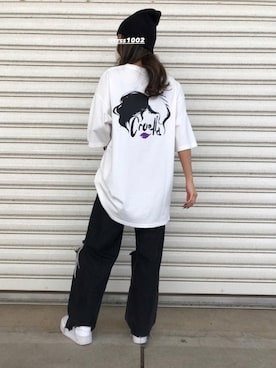 「FLAPPER（フラッパー）のアイテム」を使った、いとうさん（レディース・160cm）の夏コーディネート