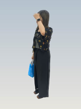 「TODAYFUL（トゥデイフル）のアイテム（カーディガン/ボレロ）」を使った、can5さん（レディース・157cm）の夏コーディネート