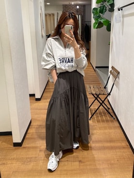 長谷千沙さん（レディース・159cm）の秋コーディネート