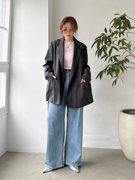 「Ungrid（アングリッド）のアイテム」を使った、長谷千沙さん（レディース・159cm）の秋コーディネート