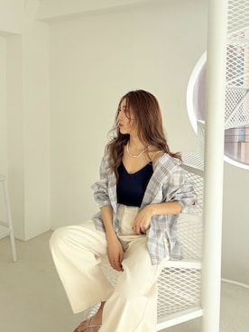 長谷千沙さん(レディース・159cm)の春コーディネート