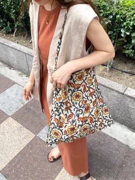 長谷千沙さん（レディース・159cm）の春コーディネート