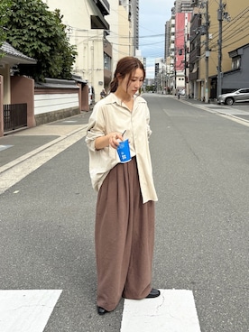 「秋服」｜長谷千沙さん（レディース・159cm・30代）の秋コーディネート