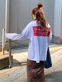 sale!アングリッド♡チャンピオン Champion別注 ロゴルーズロングスリーブTee｜アングリッド（Ungrid