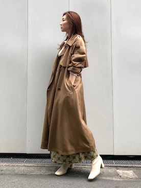 長谷千沙さん（レディース・159cm）の秋コーディネート