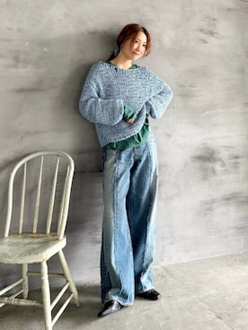 長谷千沙さん(レディース・159cm)の夏コーディネート