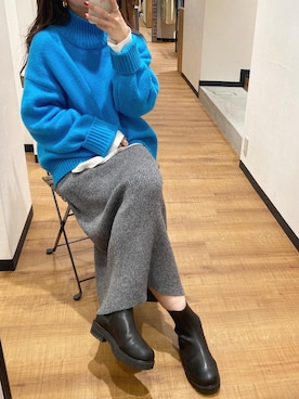 長谷千沙さん（レディース・159cm）の冬コーディネート