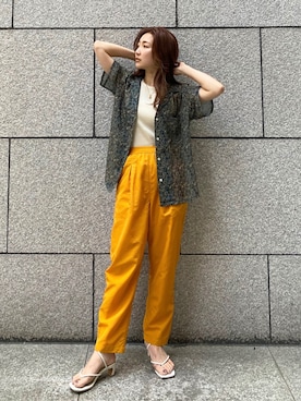 長谷千沙さん（レディース・159cm）の春コーディネート