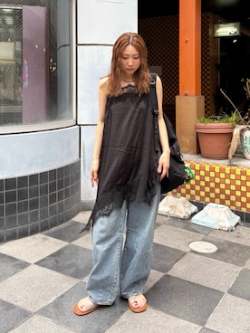 長谷千沙さん(レディース・159cm)の夏コーディネート