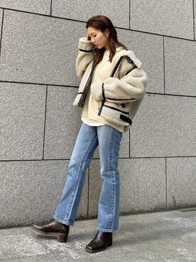 長谷千沙さん（レディース・159cm）の冬コーディネート