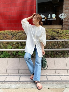 長谷千沙さん(レディース・159cm)の夏コーディネート