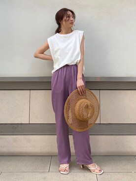 長谷千沙さん（レディース・159cm）の夏コーディネート