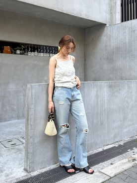 長谷千沙さん(レディース・159cm)の春コーディネート