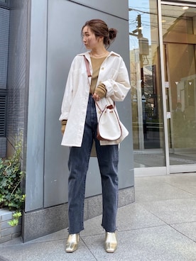長谷千沙さん（レディース・159cm）の秋コーディネート
