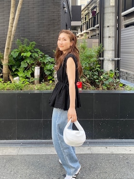 長谷千沙さん(レディース・159cm)の春コーディネート