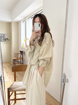 「Ungrid（アングリッド）のピーチ起毛ラフパンツ（その他パンツ）」を使った、長谷千沙さん（レディース・159cm・30代）の夏コーディネート