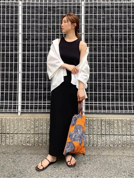 長谷千沙さん（レディース・159cm）の夏コーディネート