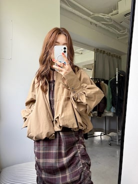 「アイテム（ワンピース/ドレス）」を使った、長谷千沙さん（レディース・159cm・30代）の秋コーディネート