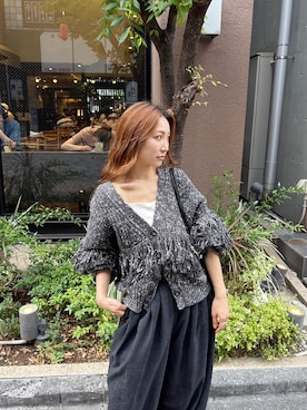 「ワントーンスタイル」｜長谷千沙さん（レディース・159cm）の秋コーディネート