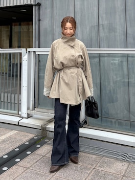 長谷千沙さん（レディース・159cm）の秋コーディネート