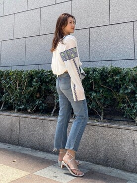 長谷千沙さん(レディース・159cm)の春コーディネート