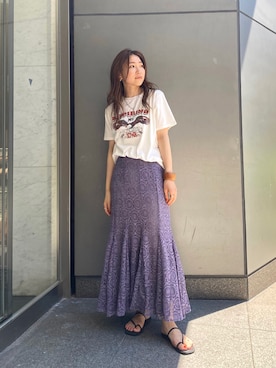 長谷千沙さん（レディース・159cm）の夏コーディネート