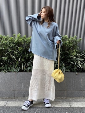 長谷千沙さん（レディース・159cm）の春コーディネート