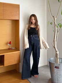 Htage】サイドカットデザインルーズデニム｜アングリッド（Ungrid