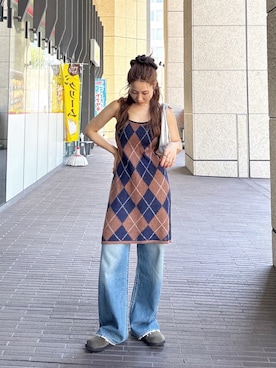 長谷千沙さん（レディース・159cm）の夏コーディネート