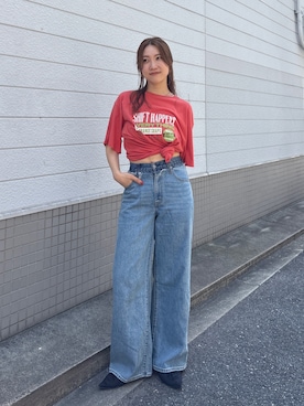 長谷千沙さん(レディース・159cm)の夏コーディネート