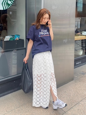 長谷千沙さん（レディース・159cm）の春コーディネート