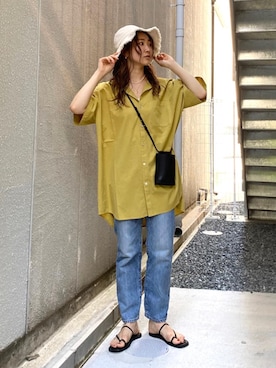 長谷千沙さん（レディース・159cm）の夏コーディネート